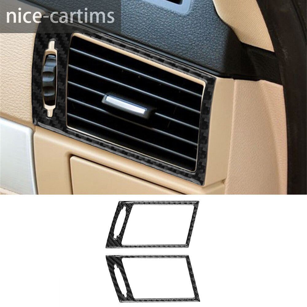 Carbon Fiber Side Air Vent Outlet Cover Fit for BMW X3 E83 2004-2010 Accessories