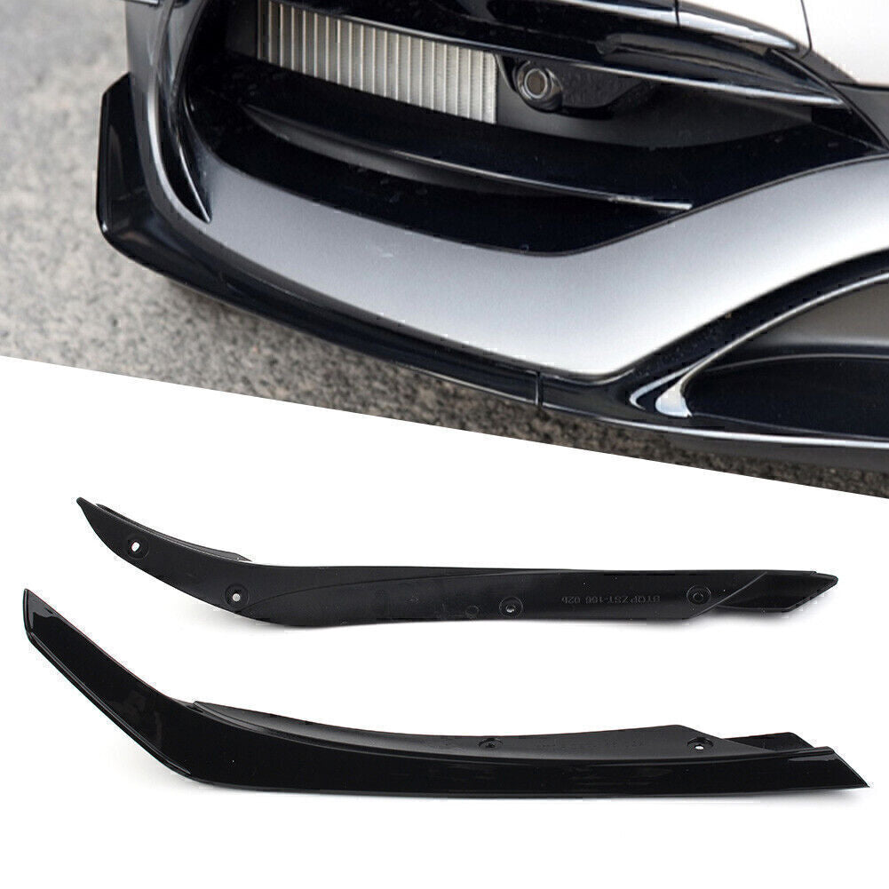 Front Lip Spoiler Fins Splitter for Mercedes-Benz A-Class W176 2016 2017 2018