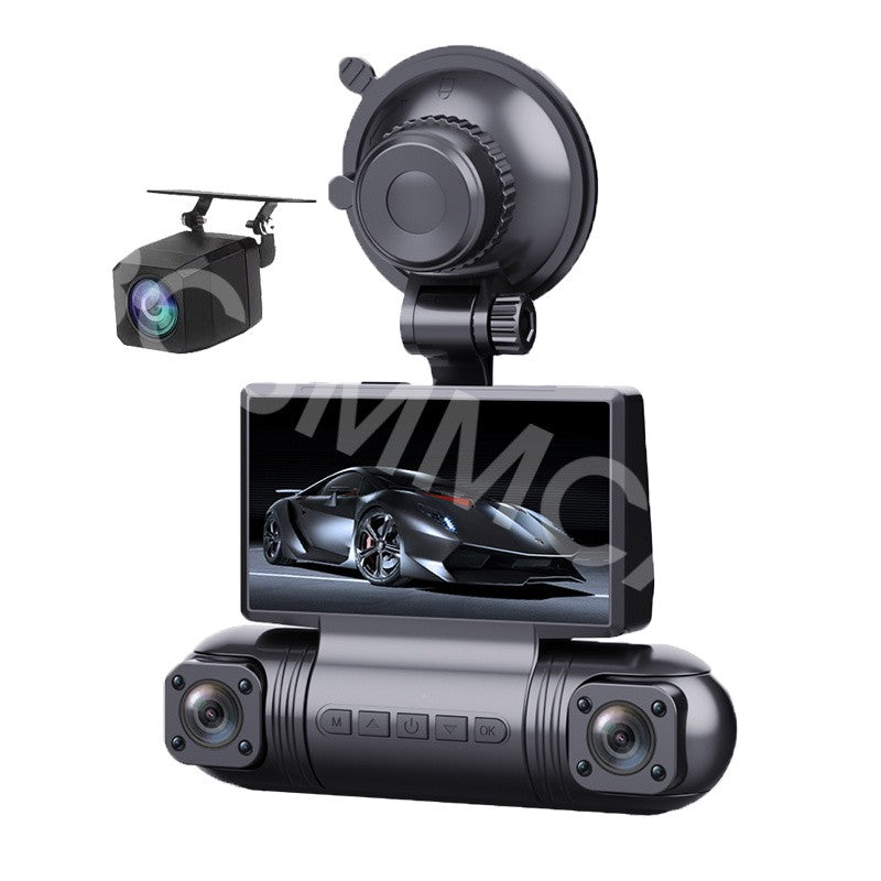 HD Car Dash Cam 4 Lens Front Inside Rotatable Video Recorder WiFi 4 Channels