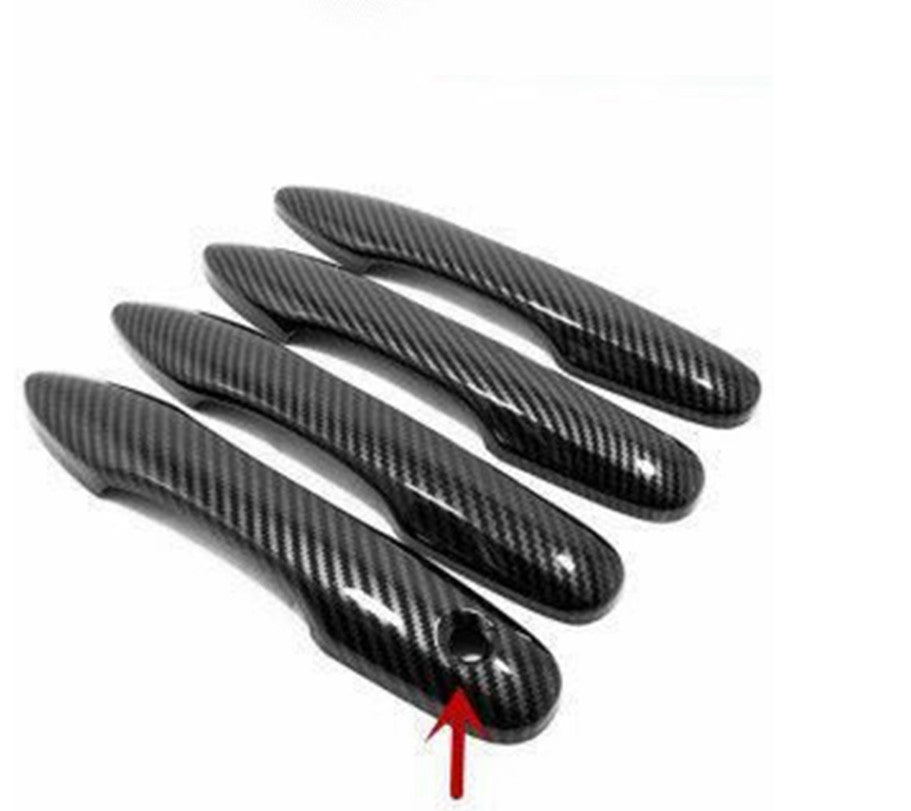 ABS Carbon Fiber Door Handle Cover Trim for Toyota for Camry XV 70 for Corolla 2017-2021