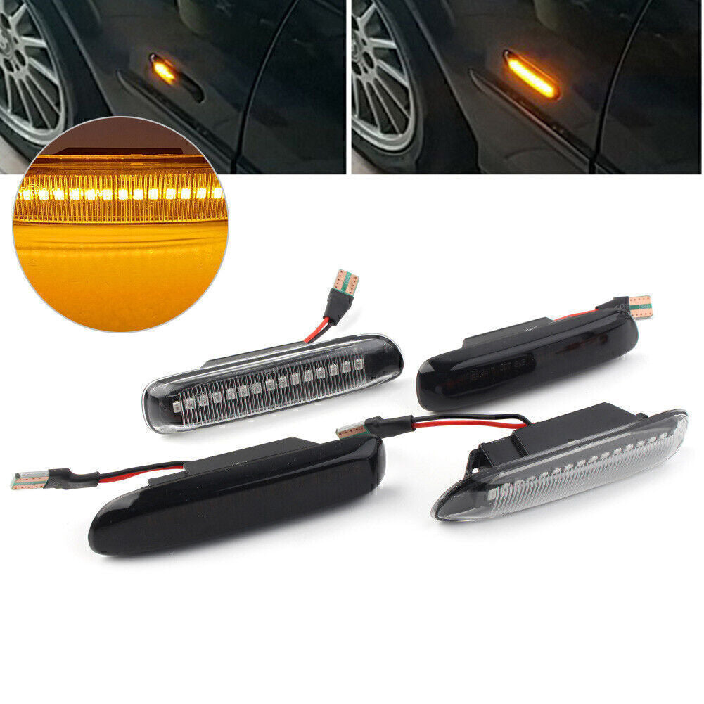 LED Sequential Dynamic Side Marker Light Turn Signal Light Fit for BMW 3 Series E46