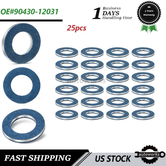 25X 12MM Oil Drain Plug Washer Gasket for Toyota 4Runner for Lexus for SCION 90430-12031