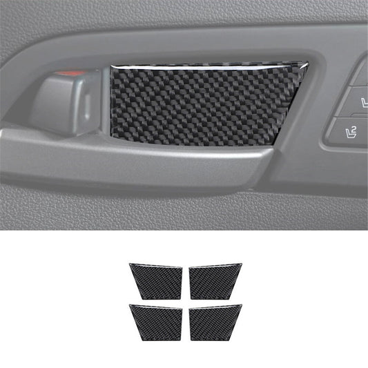 4Pcs Carbon Fiber Interior Door Bowl Cover Trim for Hyundai for Elantra 2016-2018