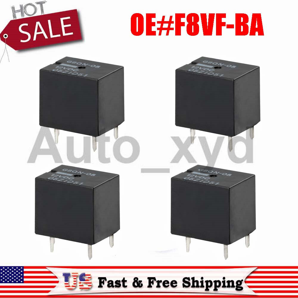 4PCS Fuel Pump Gauge Relay R303 for Ford Expedition Explorer Truck Omron F8VF-BA