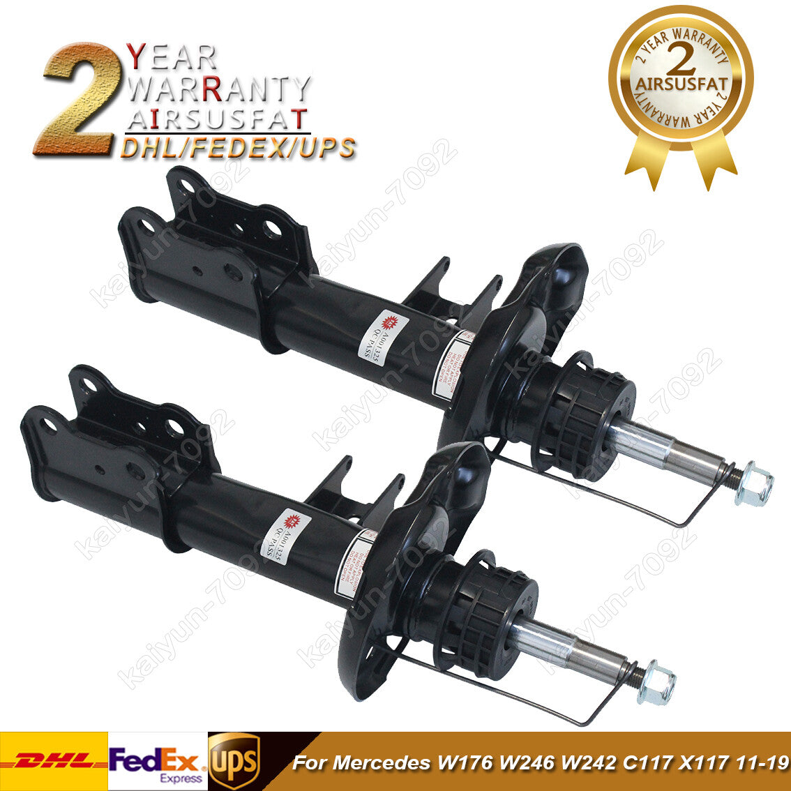2x Front Left Right Shock Absorbers for Mercedes GLA250 X156 C117 1763234300