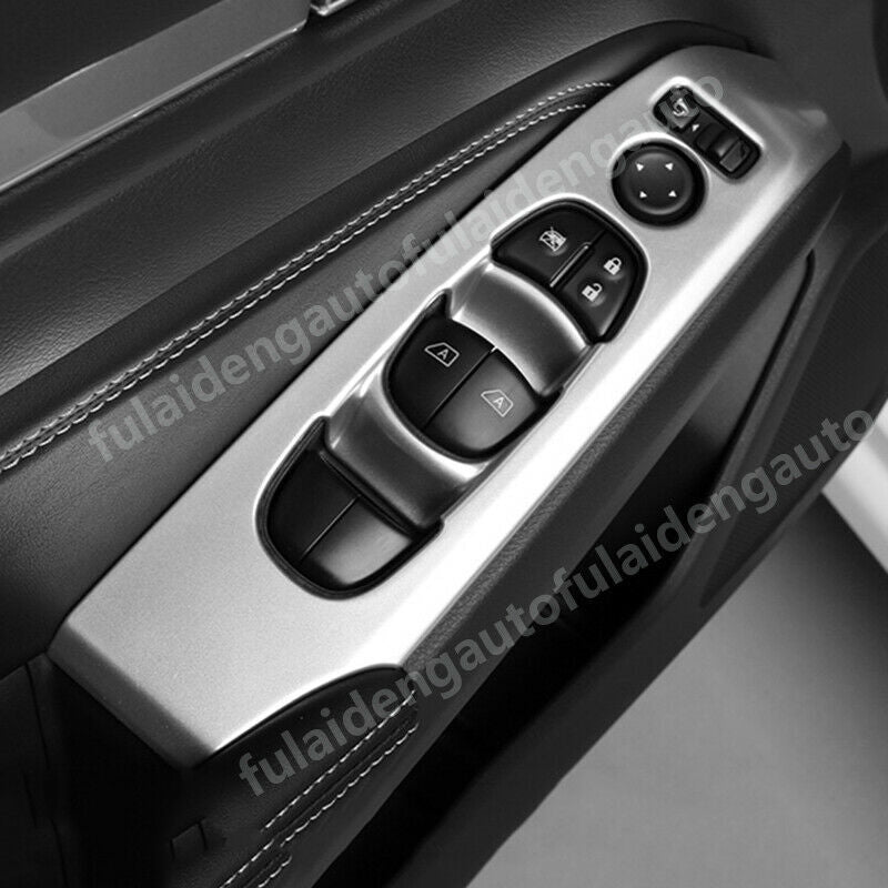 for Nissan Teana Altima 2019-2022 Silver ABS Window Lift Panel Switch Cover Trim