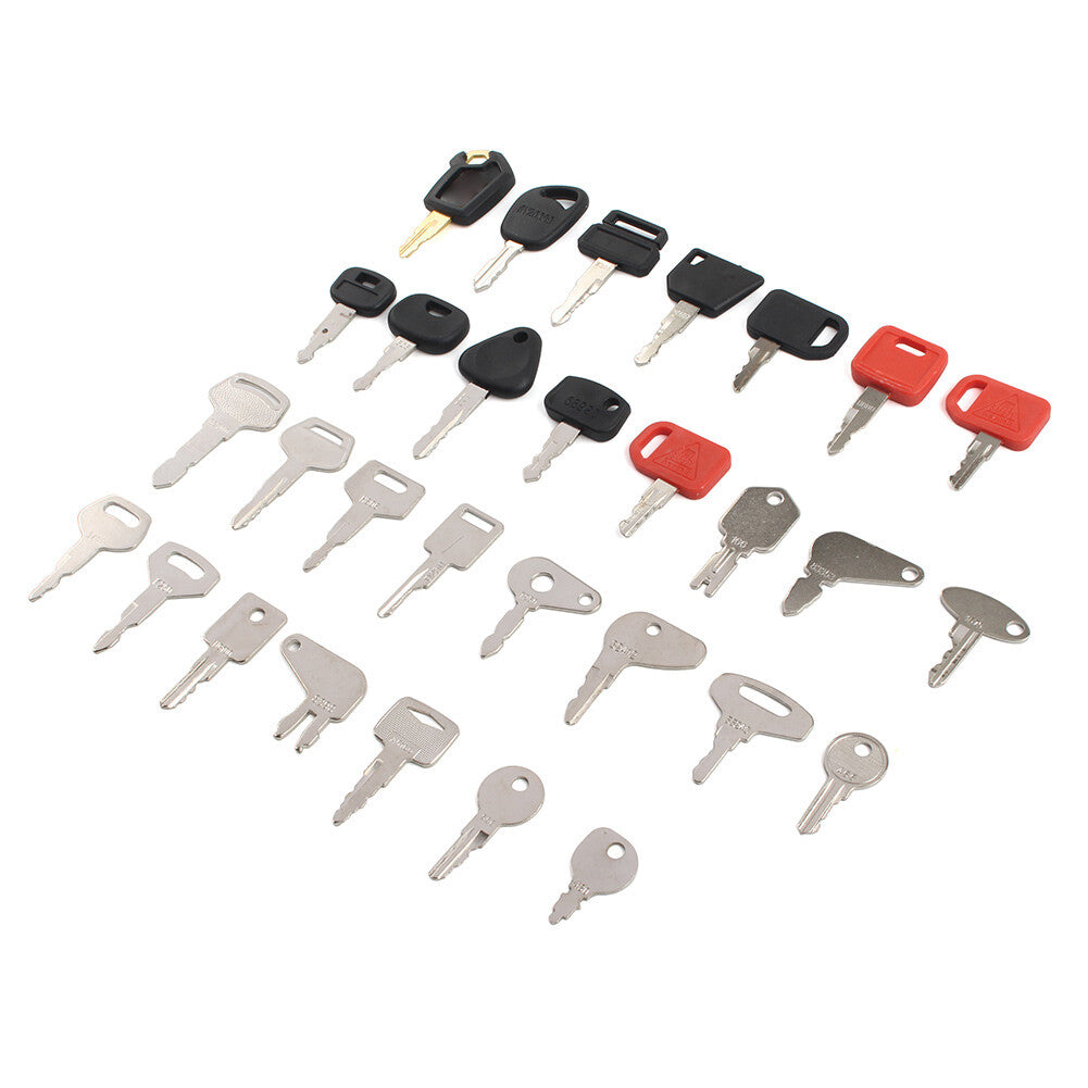 30 Keys Heavy Equipment Construction Ignition Key Set for Kubota