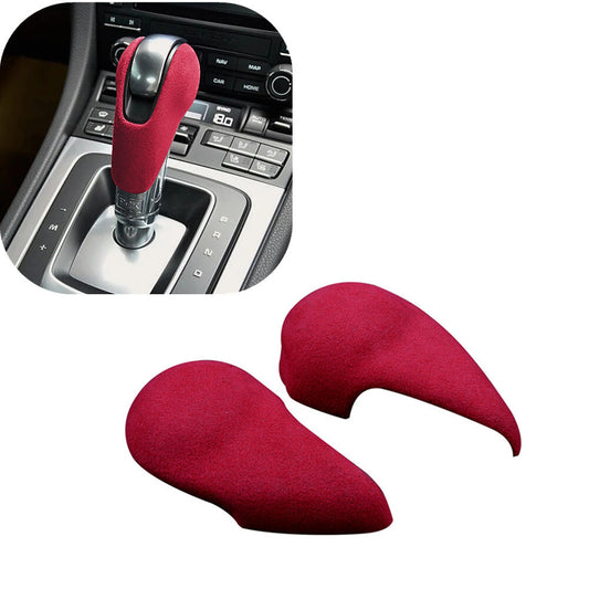 Red Suede Shift Button in Center Console for Porsche for Panamera 2010-2016