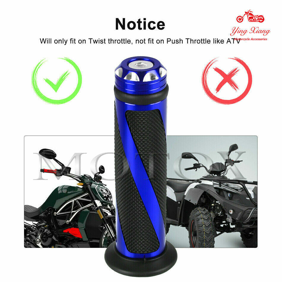 Motorcycle 7/8 Handle Bar Hand Grips Fit For Hyosung GT650R/GT250R 2006-2010