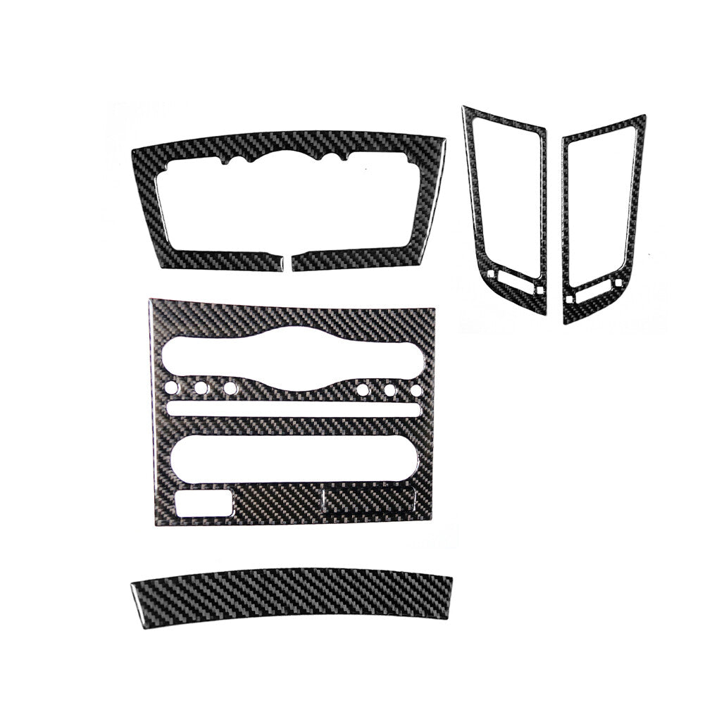 6Pcs for Infiniti FX 2009-13/QX70 14-17 Carbon Fiber Central Console Cover Trim