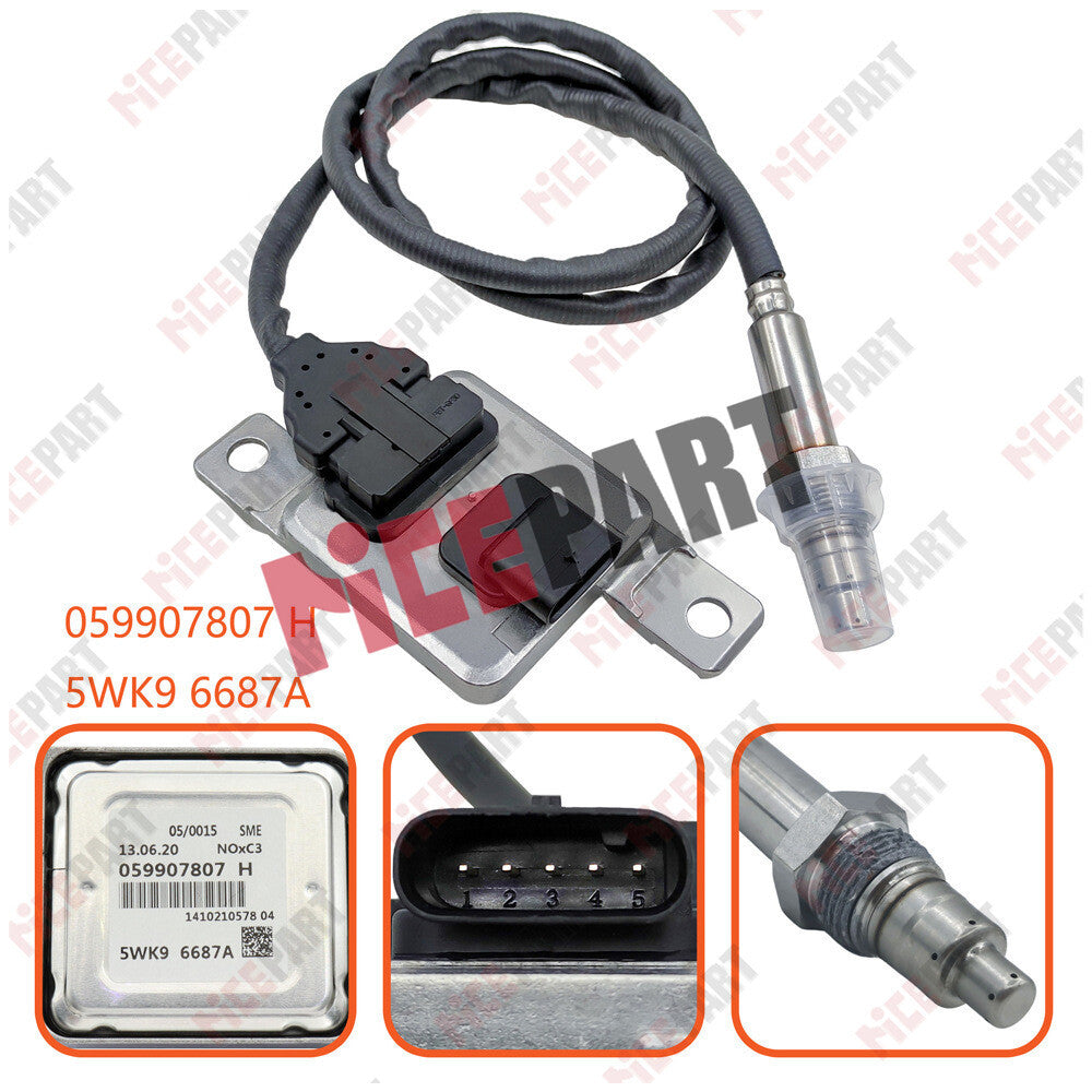 NOX sensor 5WK96687A 059907807H 059-907-807-H compatible for VW for Audi Q7 09-14 3.0L