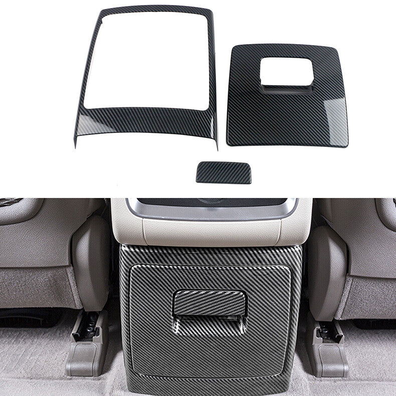 for Kia Carnival 2022-2023 Carbon fiber Rear Bottom Air Vent Outlet Cover trim