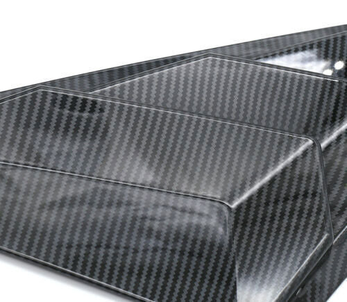 for Audi A6 S6 2012-18 ABS Carbon Fiber Rear Quarter Window Louver Scoop Trim 2P