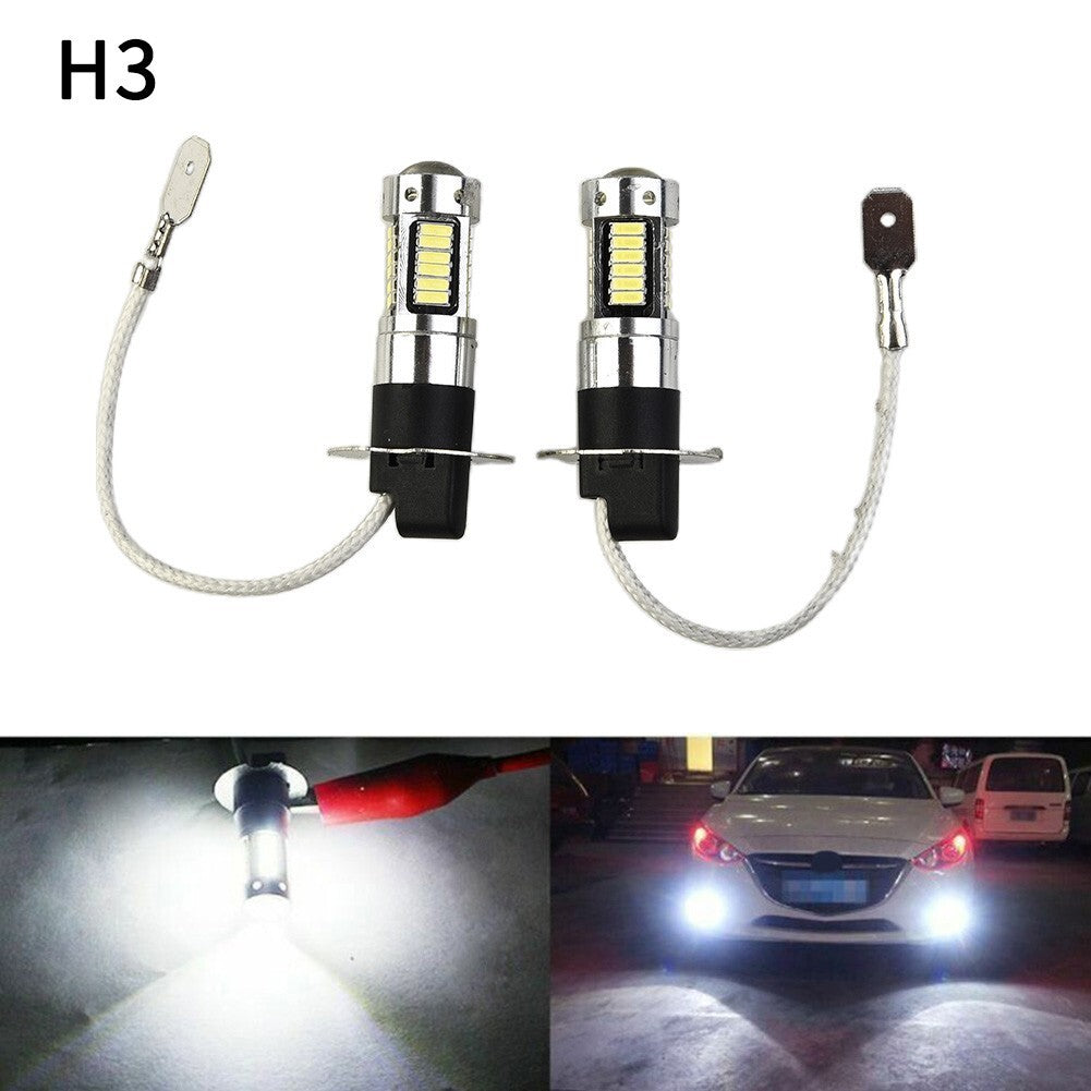 1800LM Fog Light DC 12V-24V Replacement Part H3 Bulb Converter (New)