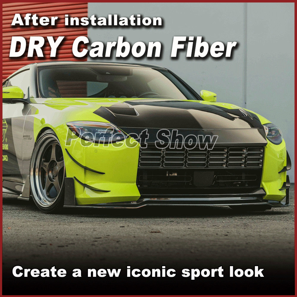 Fit for Nissan 400Z Z 2023UP DRY Carbon Fiber Front Bumper Lip Spoiler Splitter