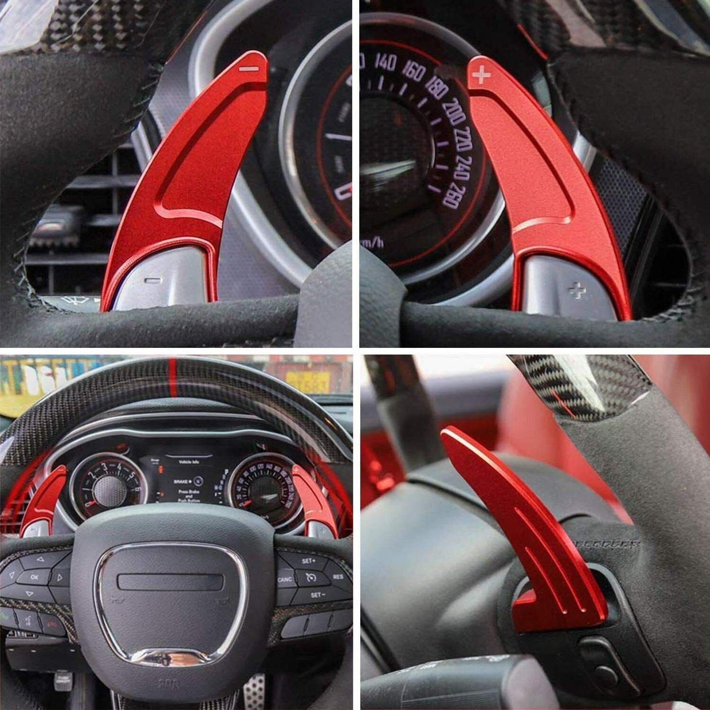 1 Steering Wheel Shift Paddle Extended Shifter Trim for Dodge for Challenger Charger