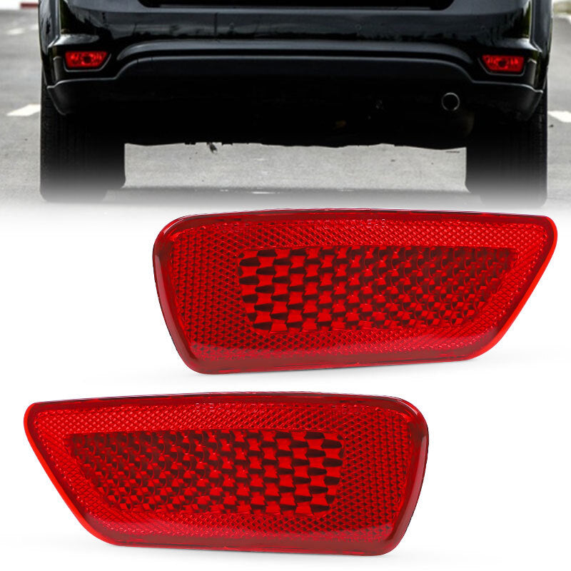 2x Rear Bumper Reflector Light Left Right Side for Jeep Compass for Dodge Journey