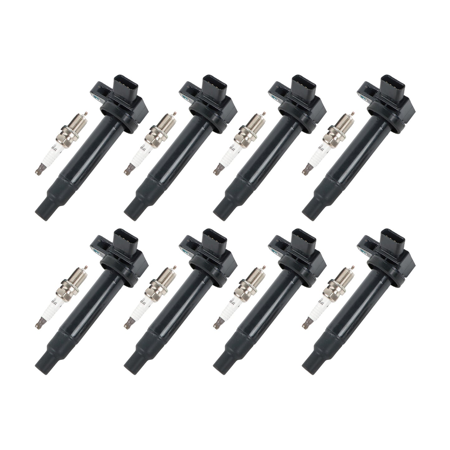 8pcs Ignition Coils  8Pcs Spark Plugs for Toyota Tundra Sequoia 4.7L V8 UF230