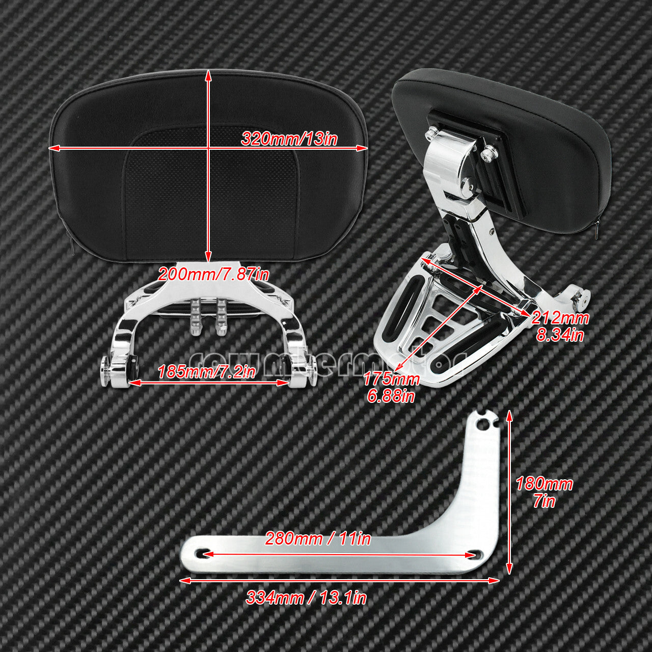Multi-Purpose Driver  Passenger Backrest Mounting Fit For Indian Scout 2014-20