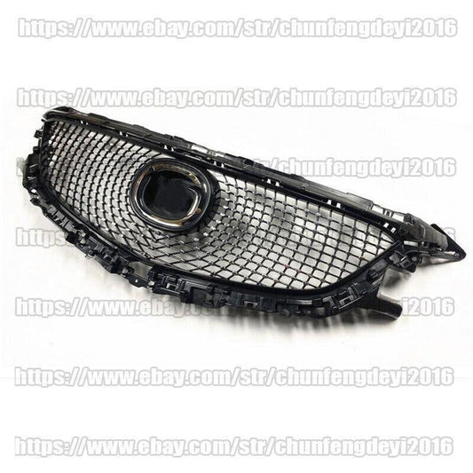 for Mazda 6 Atenza 2014 15 2016 Car Diamond Front Bumper Mesh Hood Grille Grill