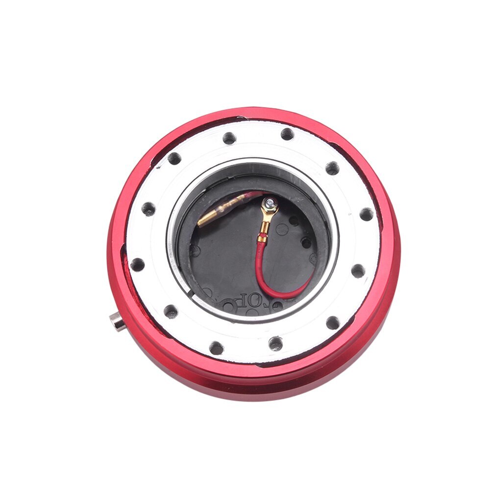 JDM SILVER 6-HOLE STEERING WHEEL 1 THIN QUICK RELEASE SHORT HUB ADAPTER KIT