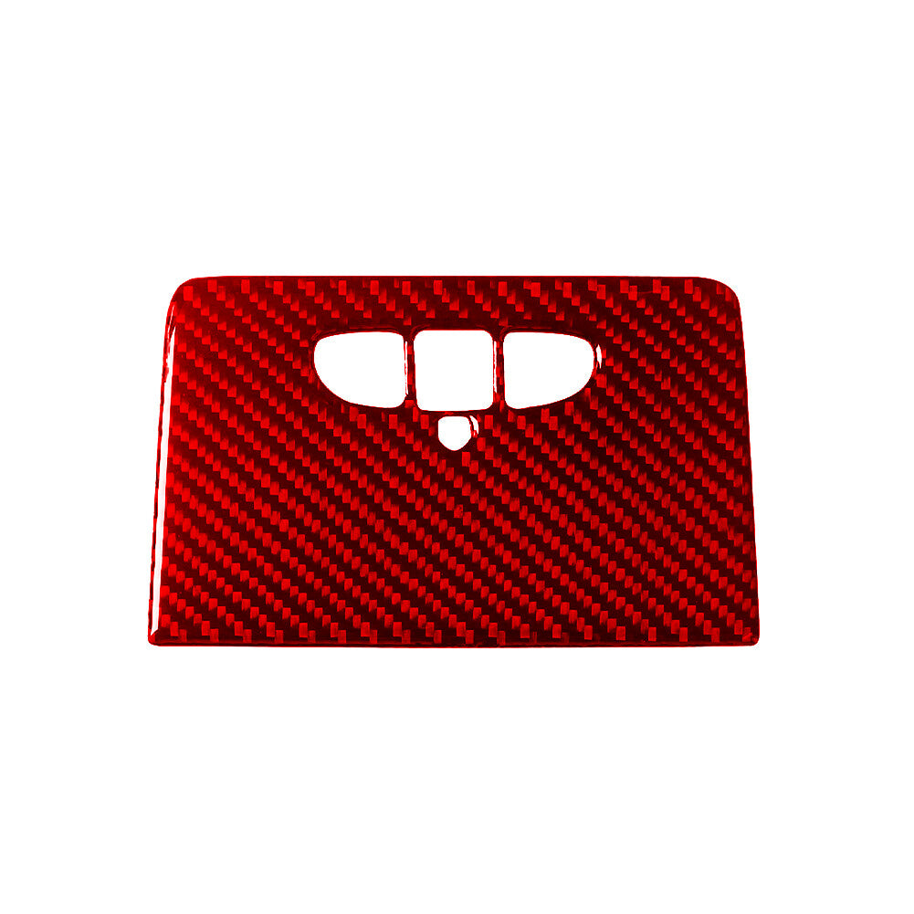 Red Carbon Fiber Read Light Switch Cover Trim For Silverado/tahoe/ for sierra 2007-14