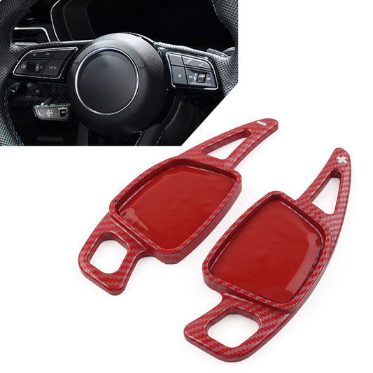 Steering Wheel Paddle Shifter Extension for Audi A3 A4 S4 A5 S5 A6 A7 Red