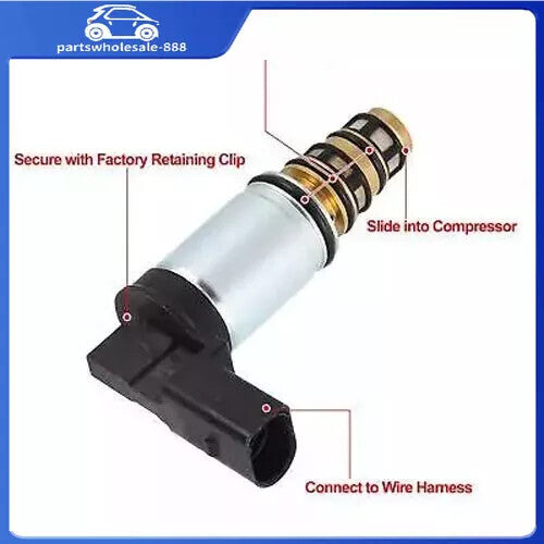 5012759502655 AC compressor electronic control valve, suitable for Volkswagen , for Audi , and for Skoda .