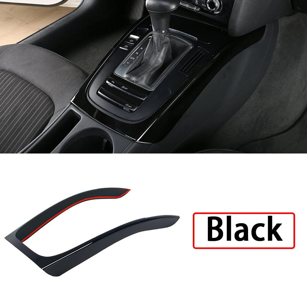 for Audi A4 B8 A5 2009-2016 Car Center Console Gear Shift Frame Cover Trim Black