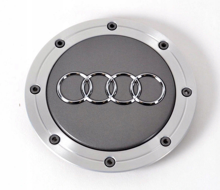 Metal stickers, badges, and logos for Audi Q2 car side fenders, chrome black, 2-piece set.