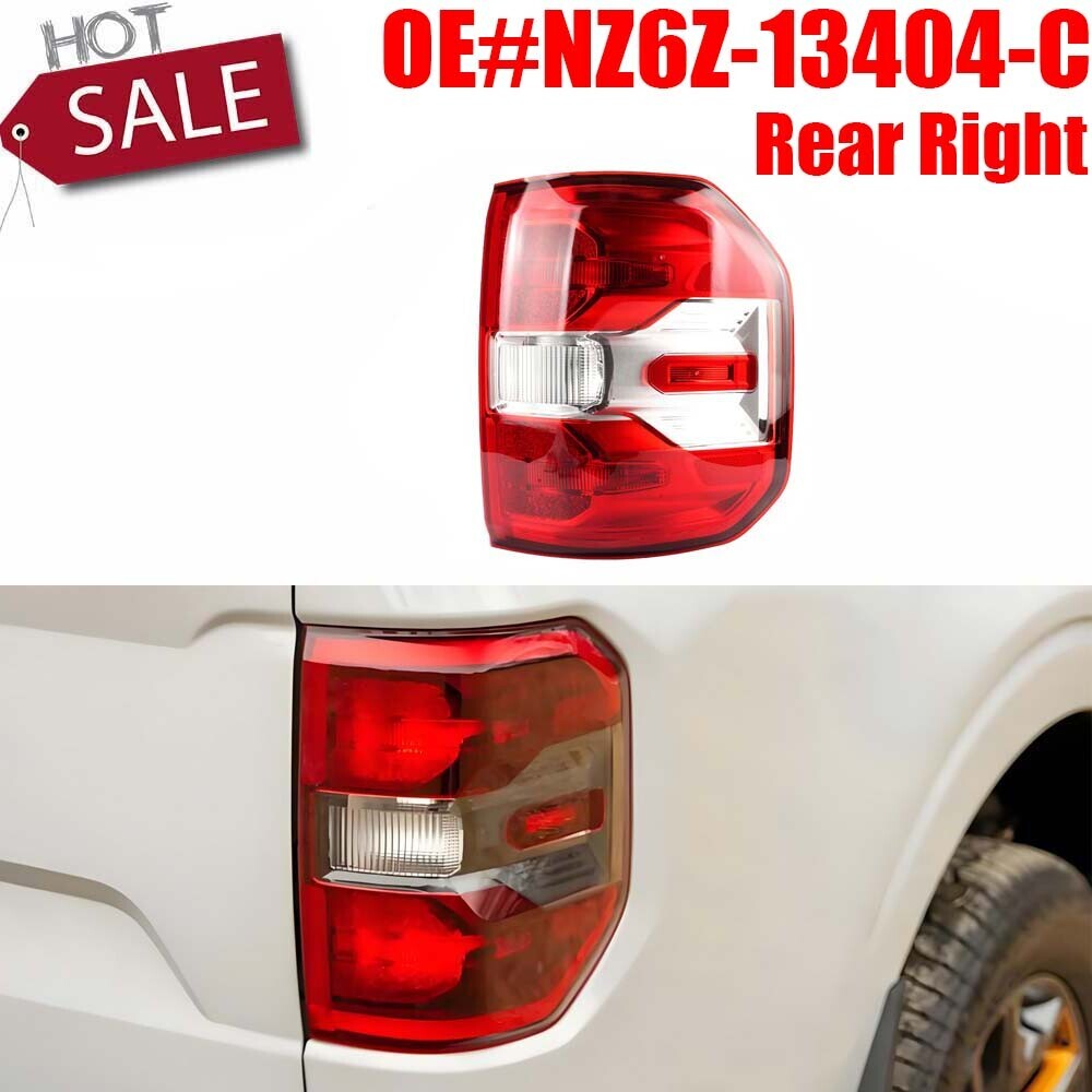 NZ6Z-13404-C Right Passenger Halogen Tail Light for Ford Maverick XL XLT 22-2024