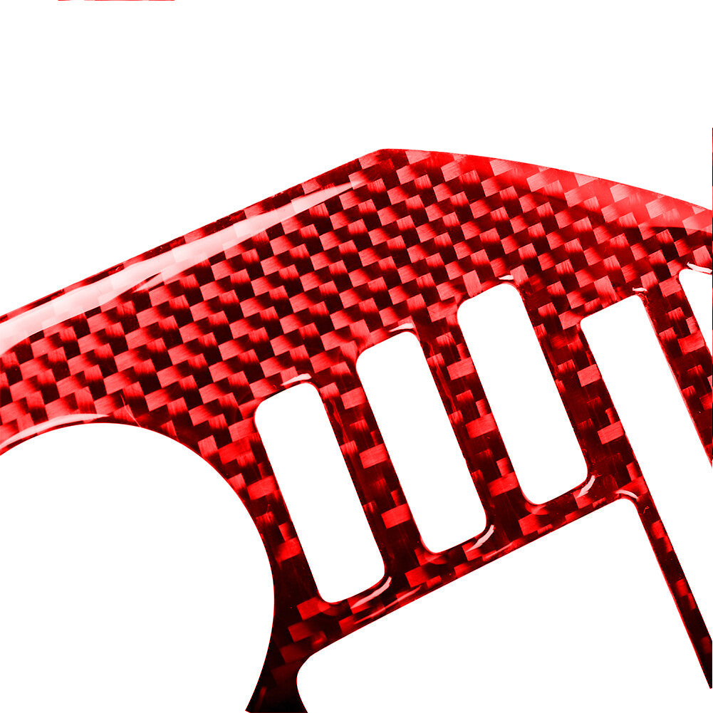 Red Carbon Fiber Interior Central Console Cover Trim for Mazda MX-5 Miata 09-15