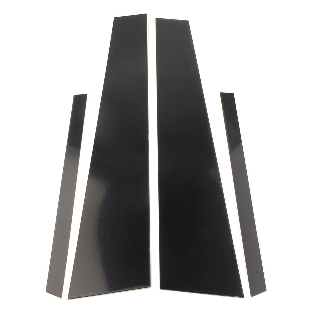 4pc Set Door Trim Pillar Posts Black Cover for VW for Jetta 2012-2018 13 4dr Sedan