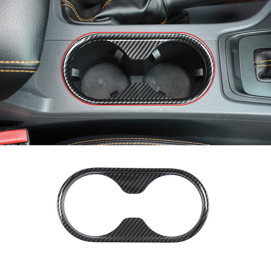 ABS carbon fiber cup holder frame cover trim for Ford Ranger T6 T7 2015-21 USA