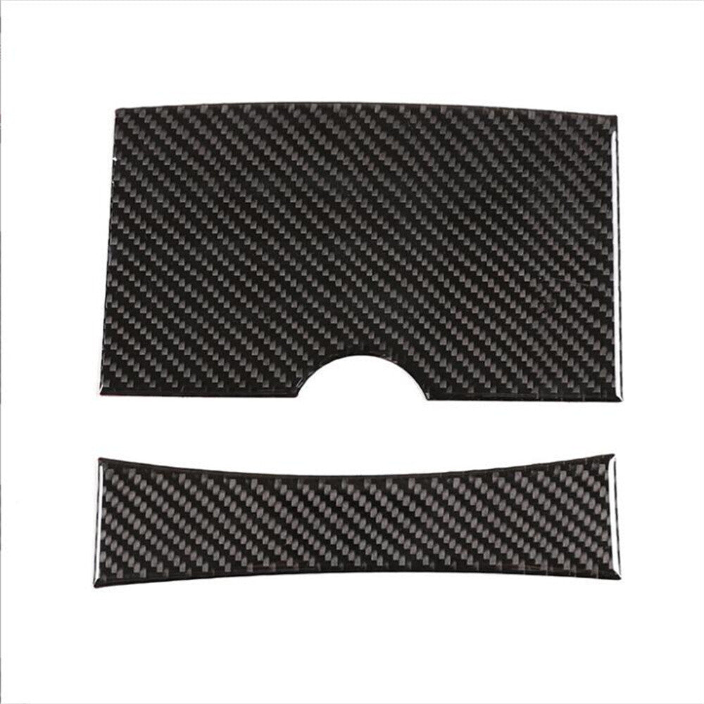 2¡ÁCarbon Fiber Central Control Storage Box Cover for T@yota Highlander 2009-2013