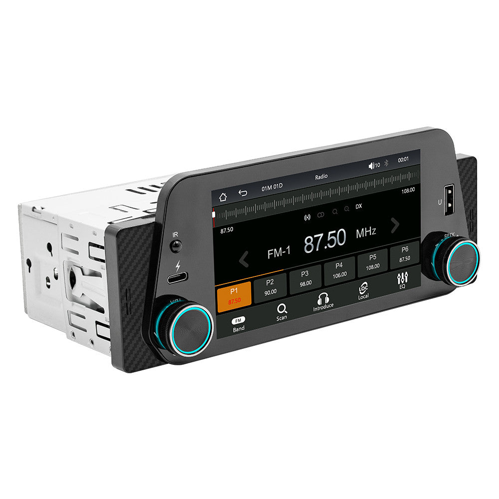Single Din 5in For Apple Carplay Android Auto Car Stereo Radio Player Camera
