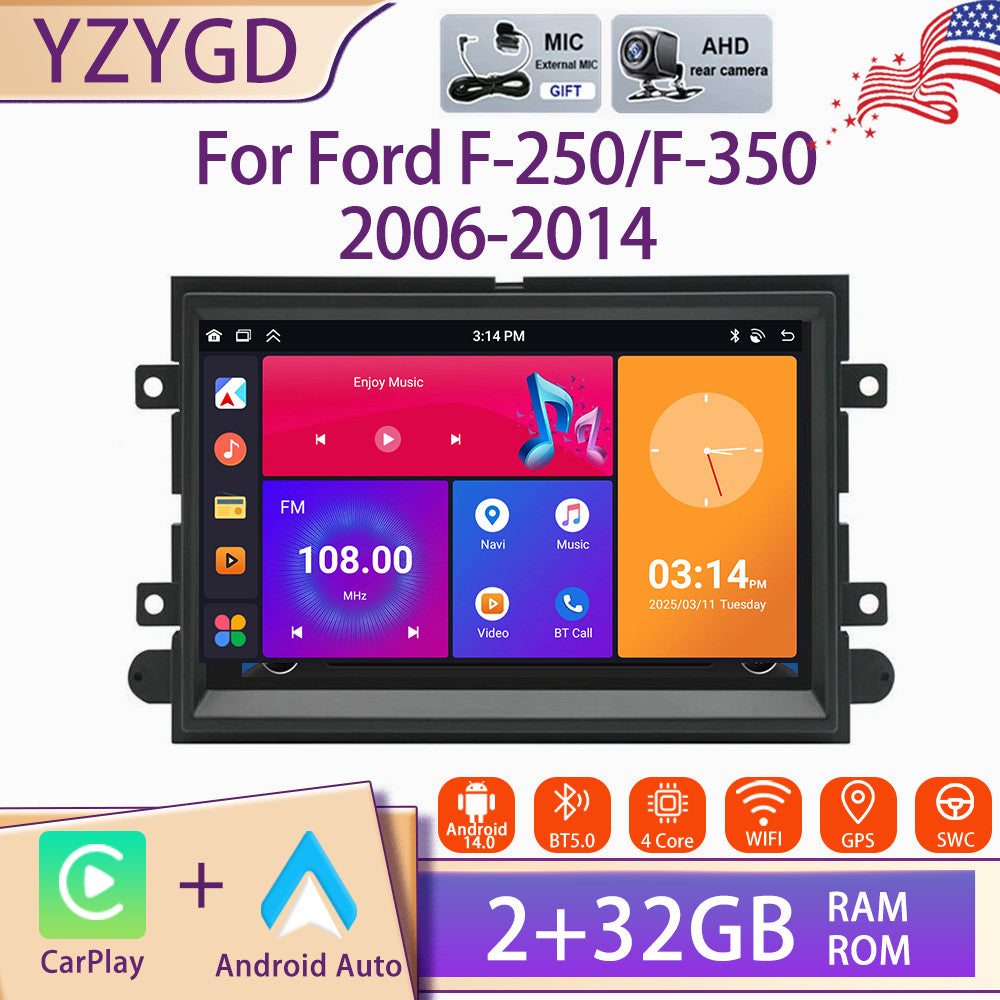 Android Carplay Car Stereo Radio for Ford F-250 F-350 2006-2014 GPS Navi Screen