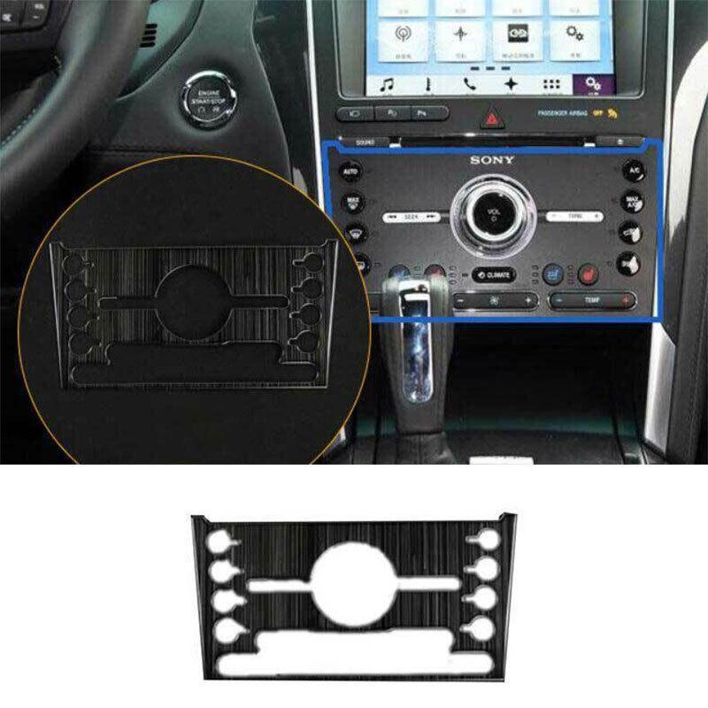 for Ford Explorer 2011-2019 Black Steel Console Volume Switch Button Panel 1PCS