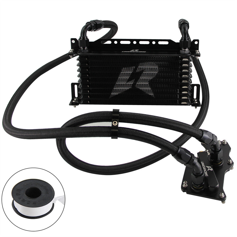 10Row Oil Cooler Kit for BMW B38 B46 B48 F20 F22 F30 G30 X3 318i 320i 520i 530i