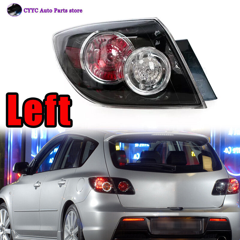 Outside Tail Light Left for Mazda 3 BK Hatchback 2004-2010 Rear Brake Lamp
