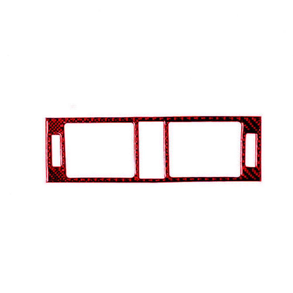 for Mercedes-Benz C-Class W204 07-10 Red Carbon Fiber Vent Outlet Trim