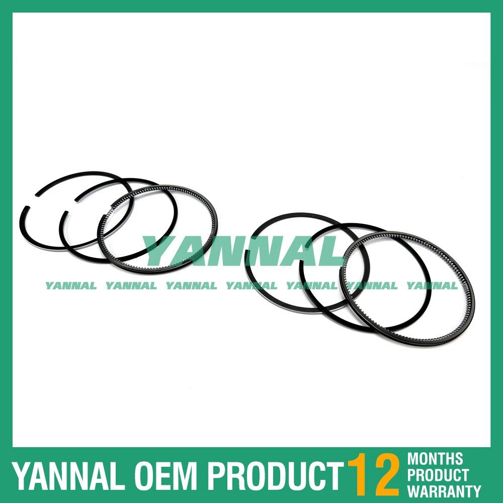 2 new Z750 Piston Ring Kits (STD) for Kubota Excavator Diesel Engines