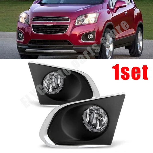 One set of front bumper fog light cover frame covers for Chevrolet Trax 2013-2016