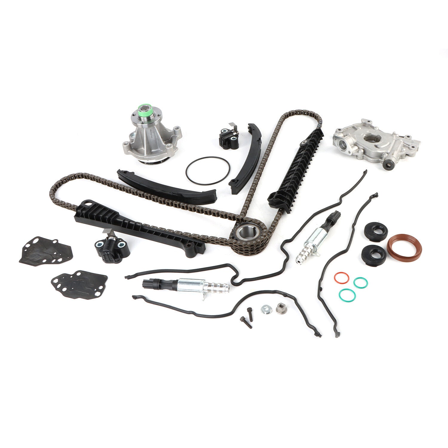 Timing Chain Kit Oil  Water Pump Cover Gasket For 04-08 for Ford F150 for Lincoln 5.4L