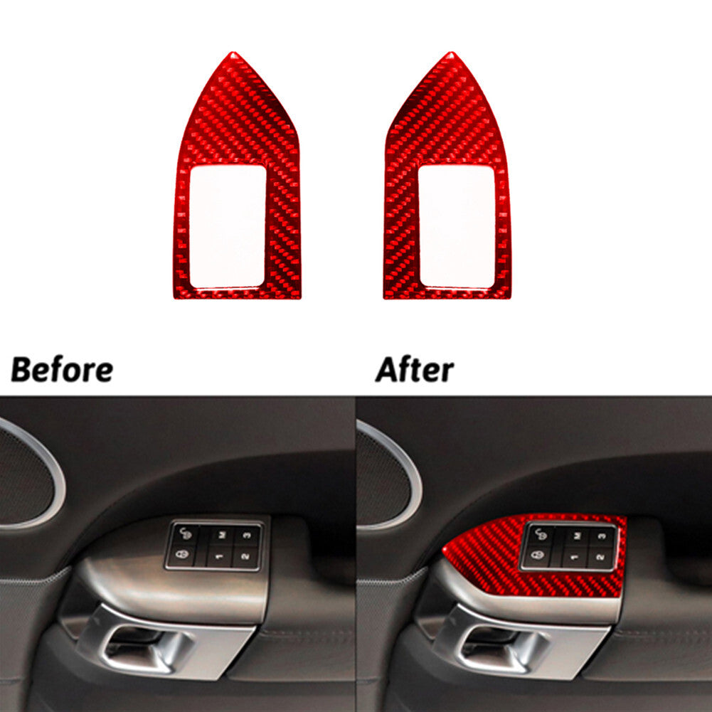 Red Carbon Fibre Memory Switch Trim For Land for Range Rover Sport 2014-2017