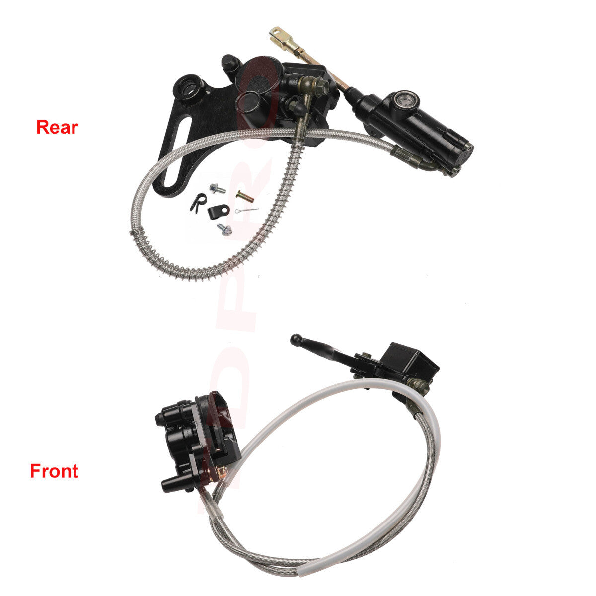 Front  Rear Brake Caliper Master Cylinder Pad For Pit Dirt Bike 110cc 125cc 140