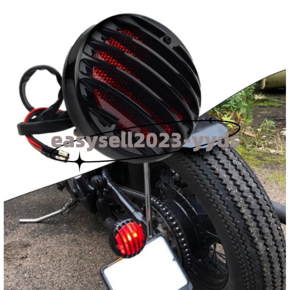 Universal Motorcycle Red Running Brake Tail Light License Plate Lamp for Harley