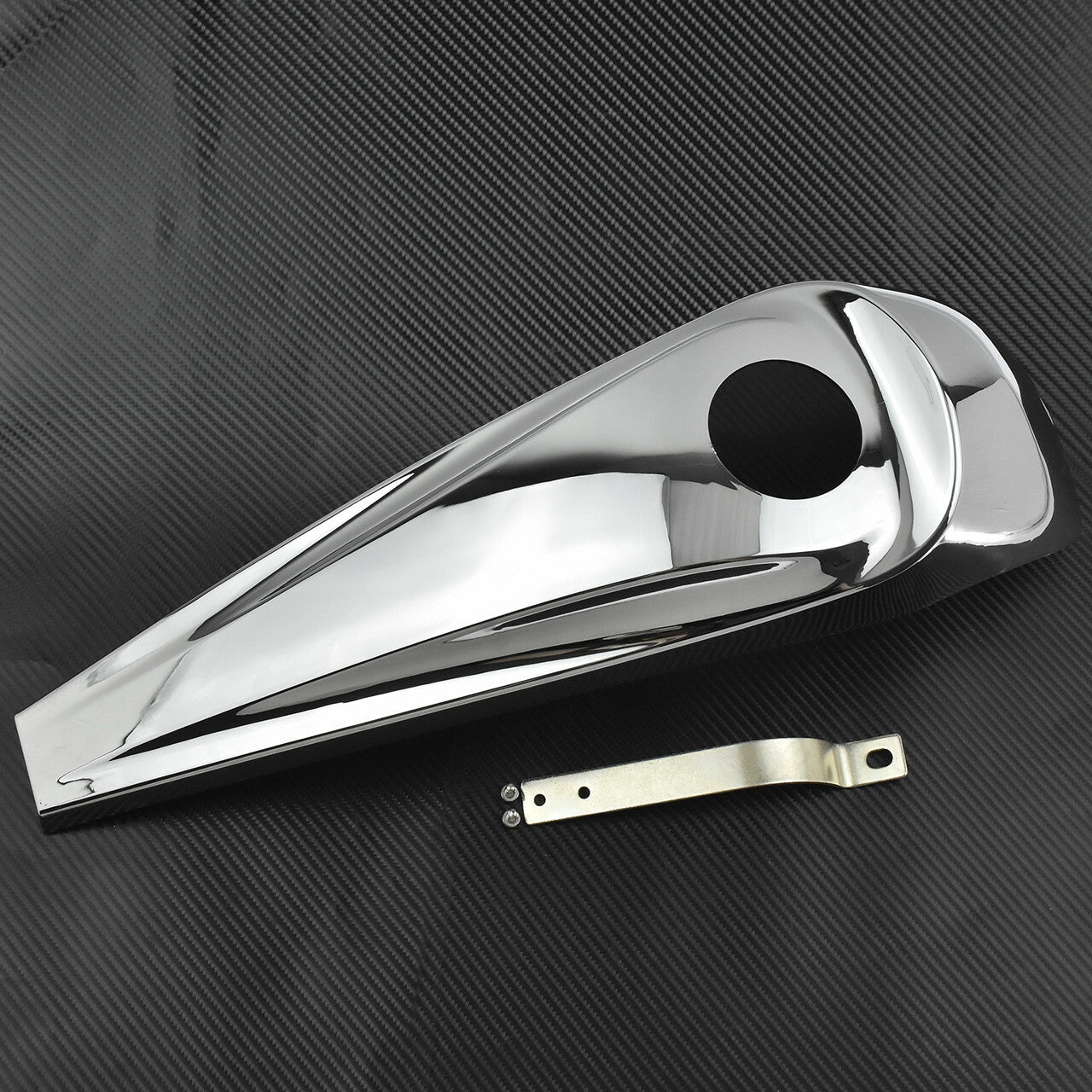 All Chrome Dash Fuel Console Cover Fit for Harley Touring Road Glides 2008-2020