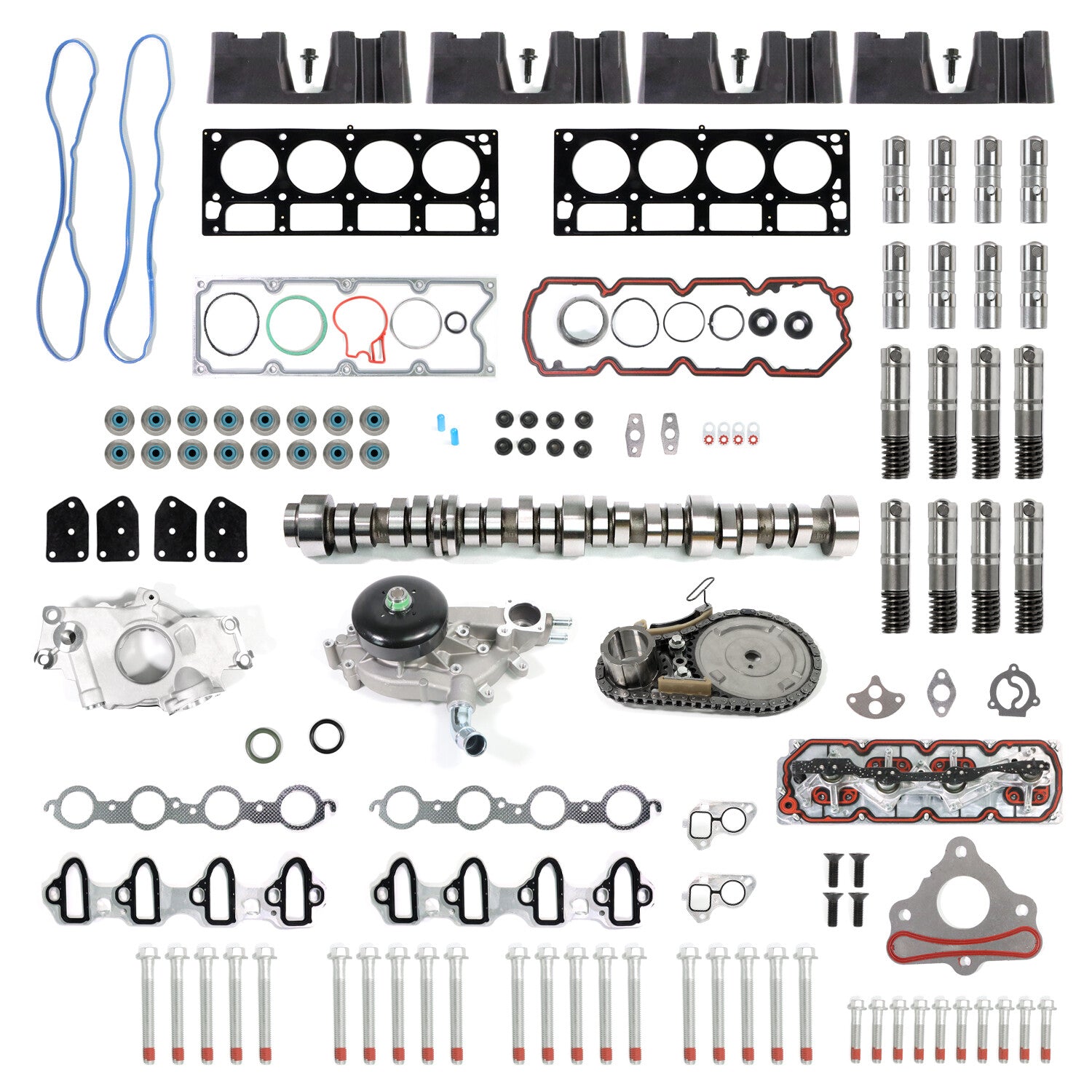 AFM DOD Kit Camshaft Lifters Head Gasket Set VLOM Pumps for 05-14 5.3L for Chevy GM