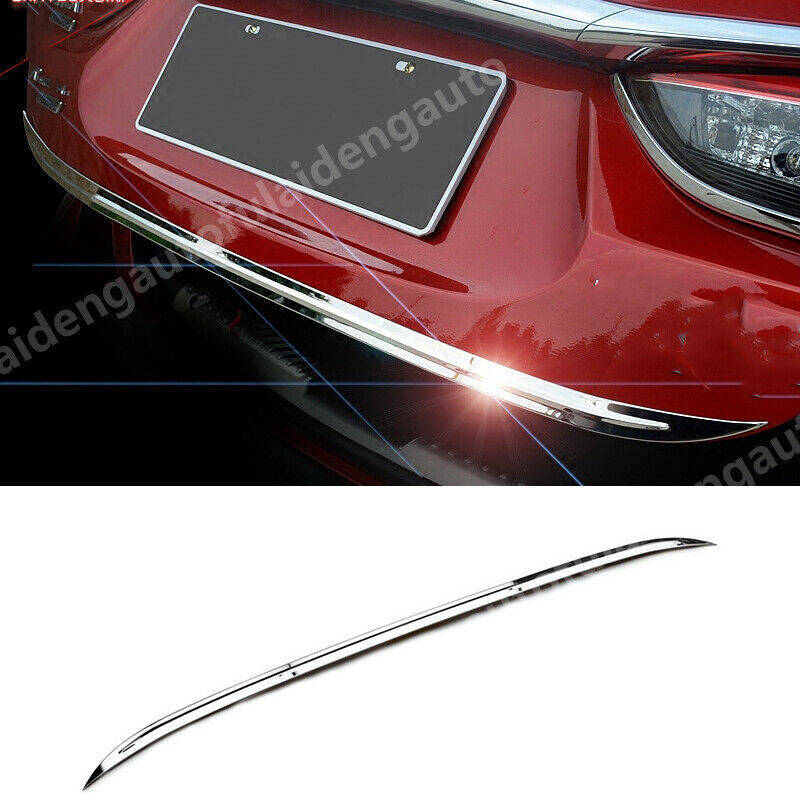 for Mazda 6 Atenza 2017-2018 Rear Trunk Lid Tailgate Molding Strip Chrome Steel